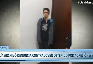 Fiscalía archiva denuncia por delito de resistencia a la autoridad contra joven detenido por agredir a Burga