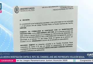 Fiscalía archiva investigación contra presidente del Congreso José Jerí