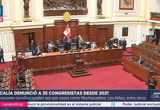 Fiscalía ha denunciado constitucionalmente a 35 congresistas