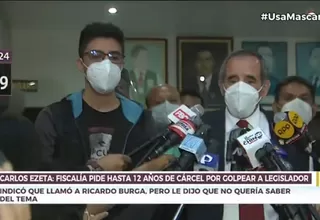 Ministerio Público pide hasta 12 años de cárcel para Carlos Ezeta 