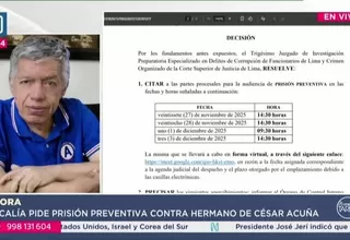 Fiscalía pide prisión preventiva para Óscar Acuña por caso Frigoinca