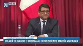[VIDEO] Fiscalización citará de grado o fuerza a Martín Vizcarra - Noticias de fiscalizacion