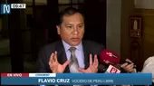 Flavio Cruz: Betssy Chávez no es de nuestra bancada, solo puedo hablar de Américo Gonza - Noticias de rafael-lopez