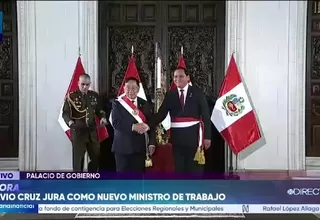 Flavio Cruz juró como nuevo ministro de Trabajo
