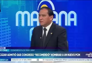 Flavio Cruz niega presión de Perú Libre en cambios del Ejecutivo