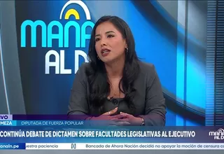 Flor Meza cuestiona predictamen que recomienda archivar pedido de facultades legislativas