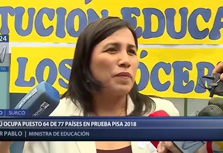 Flor Pablo sobre prueba PISA 2018: Perú sigue avanzando en mejora del aprendizaje