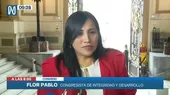 Flor Pablo votará a favor de la vacancia a Pedro Castillo y apostó por un adelanto de elecciones - Noticias de oro