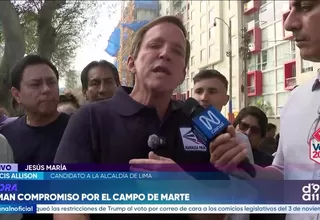 Francis Allison confirma que participará sin condiciones en debate por la Alcaldía de Lima