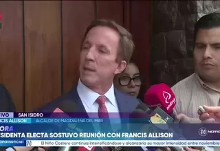 Francis Allison propone declarar en emergencia el sector Interior para reforzar a la Policía