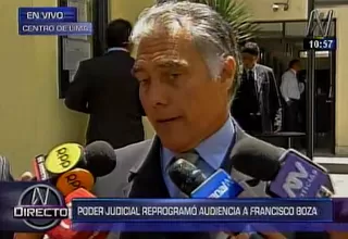 Francisco Boza asegura que "nunca se va a fugar"