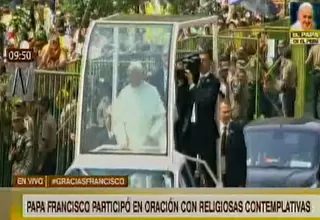 Francisco tuvo caluroso recibimiento en el Centro de Lima