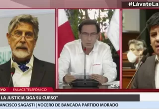 Francisco Sagasti sobre moción de vacancia: "Que la justicia siga su curso"