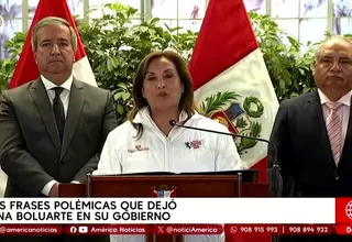 Dina Boluarte y las frases más polémicas tras su vacancia del Congreso
