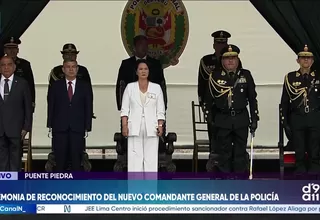 Fredy López Mendoza asume como nuevo comandante general de la Policía Nacional en ceremonia oficial