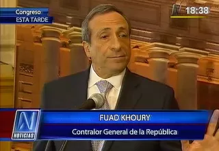 Fuad Khoury negó que exista una campaña de la Contraloría en contra de Villarán