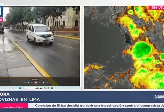 Fuerte lluvia cubre Lima y toma por sorpresa a los ciudadanos