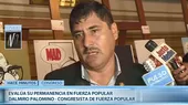 Fuerza Popular: Dalmiro Palomino evalúa su permanencia en la bancada - Noticias de palomino