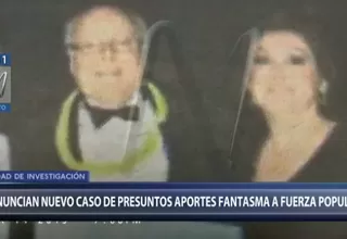 Fuerza Popular: denuncian nuevo caso de aportes fantasma al partido 