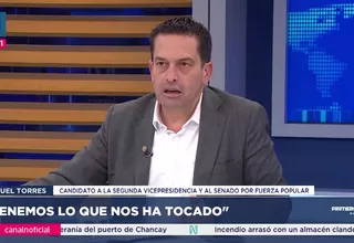 Fuerza Popular no apoyará remoción de Jerí, afirma Miguel Torres