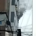 Gamarra: se reporta incendio en edificio 