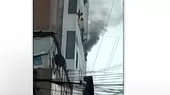 Gamarra: se reporta incendio en edificio  - Noticias de gamarra