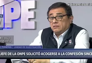 Los Gánsters de la Política: Ex jefe de la ONPE solicitó acogerse a la confesión sincera