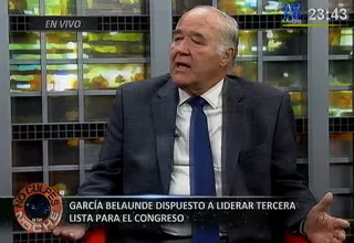 García Belaúnde dispuesto a liderar tercera lista para el Congreso  