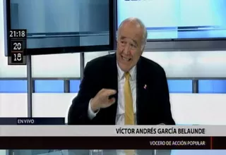 García Belaunde: Hemos logramos una coalición entre bancadas frente a Fuerza Popular