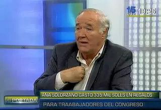 García Belaúnde: Regalo a los trabajadores del Congreso es justo 