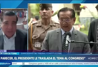 Víctor García Toma aclaró que otorgar amnistías es una facultad exclusiva del Congreso