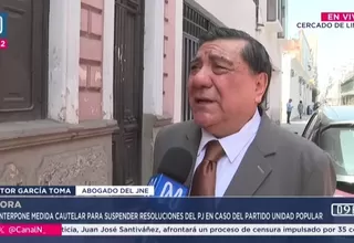 García Toma: Unidad Popular usó maniobra indebida en elecciones