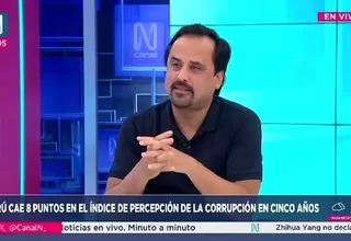 Gargurevich: Caída en índice anticorrupción refleja menor institucionalidad y mayor infiltración de economías ilegales