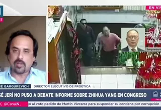 Gargurevich: Vínculo previo de Jerí con empresarios chinos es sospechoso