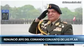General César Astudillo renunció al cargo de jefe del CC.FF.AA - Noticias de cesar-astudillo