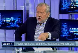 Geólogo Belaúnde: Gente que elaboró leyes desconoce sobre minería informal 