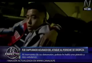 Gerald Oropeza: capturan a sujeto vinculado con el atentado a su Porsche