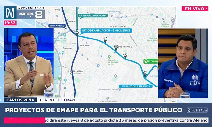 Gerente de Emape: Obra de la Vía Expresa Sur no tendrá peaje | Canal N