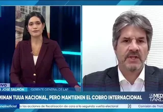 Juan José Salmón afirmó que compensación por TUUA doméstica no saldrá de fondos públicos