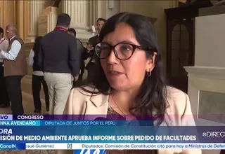 Giannina Avendaño reclama medidas concretas del Ejecutivo frente a la inseguridad ciudadana