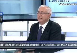 Gilberto Hume fue designado nuevo director periodístico de Canal N y América TV