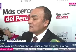 Gino Ríos: Reposición de Espinoza será cumplida pese a apelación