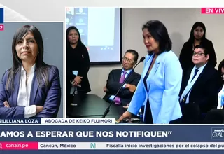 Giulliana Loza cuestiona nuevo requerimiento fiscal contra Keiko Fujimori