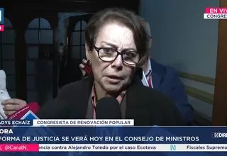 Gladys Echaíz: Juan Santiváñez no encabeza la reforma judicial