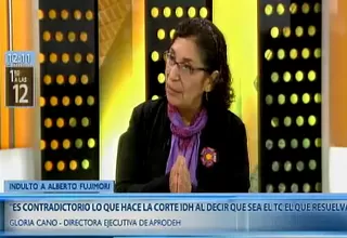 Gloria Cano: Corte IDH es contradictoria al pedir al TC analizar el indulto