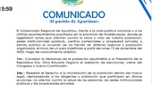 Gobernador Regional de Apurímac exhorta a mantener la paz social - Noticias de apurimac