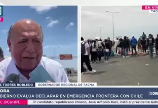 Gobernador de Tacna respalda estado de emergencia y pide que Cancillería decida solución fronteriza