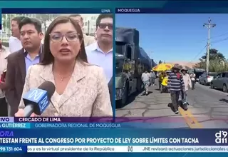 Gobernadora de Moquegua pide a Balcázar observar ley que recorta territorio de la región