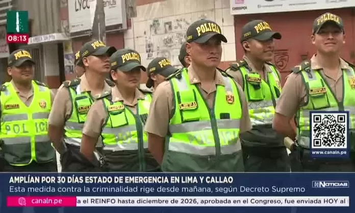 Gobierno amplía 30 días estado de emergencia en Lima y Callao | Canal N