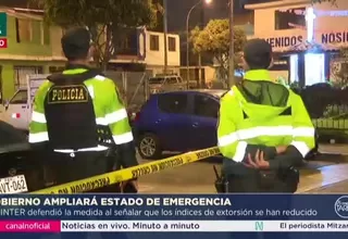 Gobierno ampliaría estado de emergencia en Lima y Callao